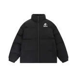 Супер-черный хлопковый пуховик