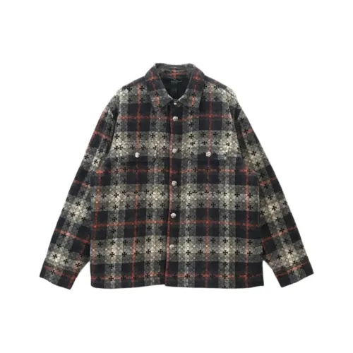 Chrome Hearts Рубашка Унисекс Зеленый Серый