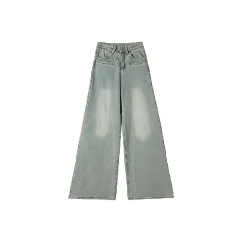 TIBINB Светло-синие женские джинсы