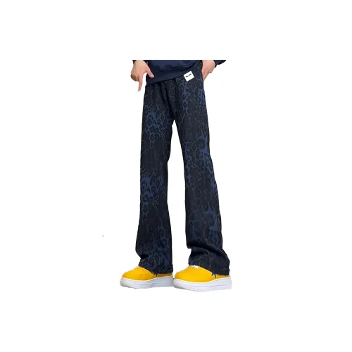 BLACK AT Синий Унисекс Джинсы