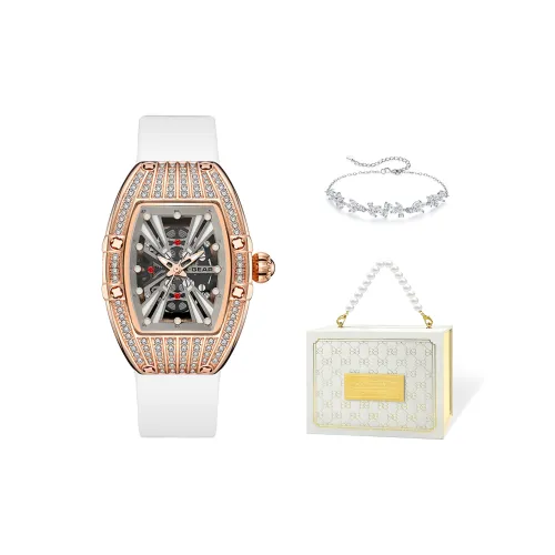 X Шестерня Кварцевый механизм Женские часы 47mm*32mm*13mm Скелет