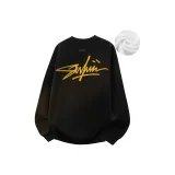 Флисовая подкладка, черный (желтый)