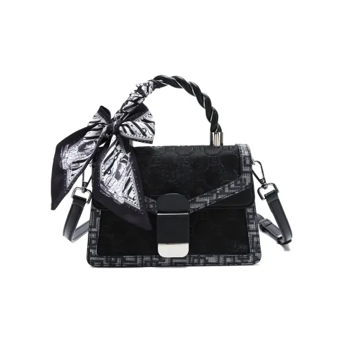 BUHOWE Полиуретан ПУ (полиуретан) Сумка Стандартная Женская Черная