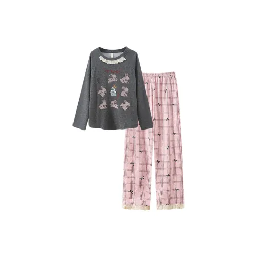 ЮЙЧЖАОЛИНЬ Pajama Комплект Осенний и Зимний Женский