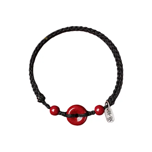 YOAR Браслет с шнурками из киновари Унисекс