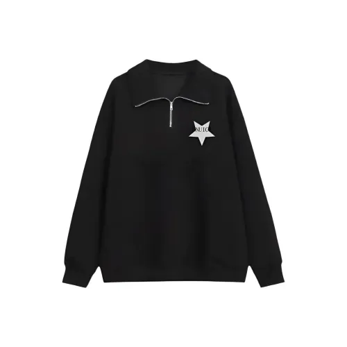 MDEHT Черный флис с подкладкой Женские свитшоты