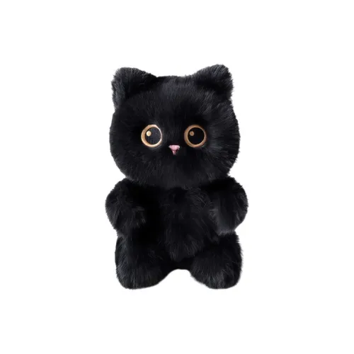 Brangdy Любовь Угольный Шар Мультяшный Маленький Черный Кот Украшение Плюшевый Подвеска 15 см Длина Тела