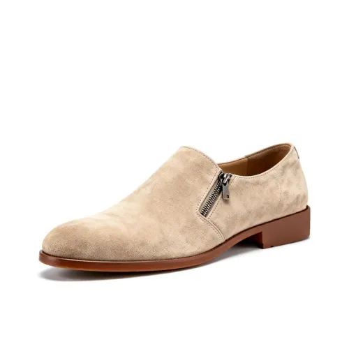 Kaltendin Повседневные кожаные туфли с низким верхом бежевые мужские