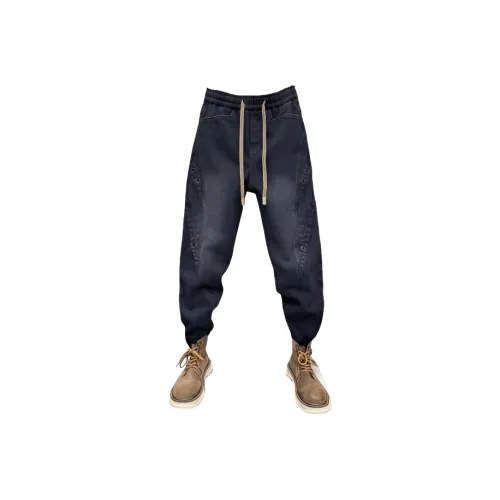 CAT'S PAW Черный Унисекс Джинсы