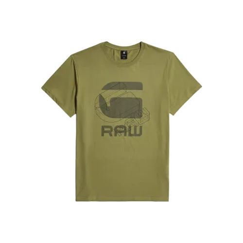 Г Звезда RAW Зеленая Мужская Футболка