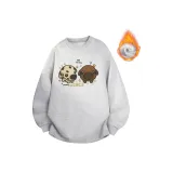 Бело-серый вереск [Флисовая подкладка]