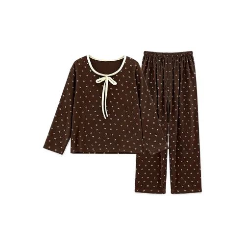 O'MESIK Коричневый Женские Пижамные Комплекты