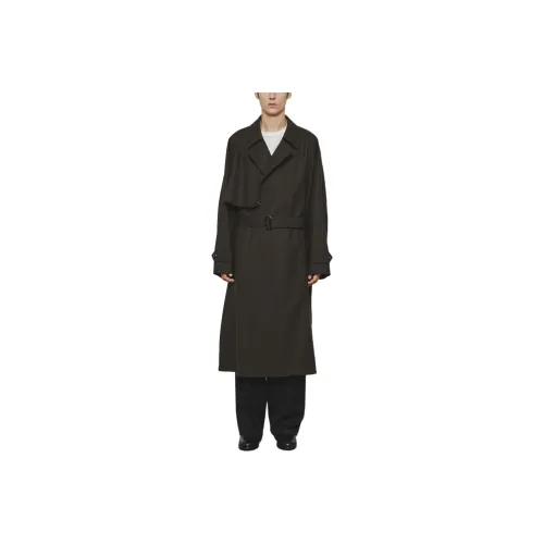 THE RERACS Fw25 RERACS MILLED Фланель The Trench PONCHO Тренчкот Мужской