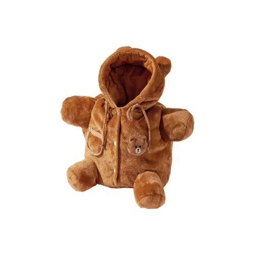 Bywhich Плюшевый Crossbody Сумка Регулярная Унисекс Коричневый