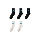 [5 пар] Черный + Черный + Черный + Белый + Белый