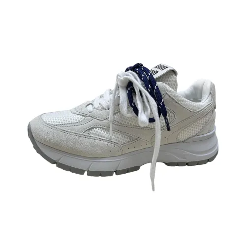 MIU MIU Низкий топ Повседневная обувь Женская Серый Белый