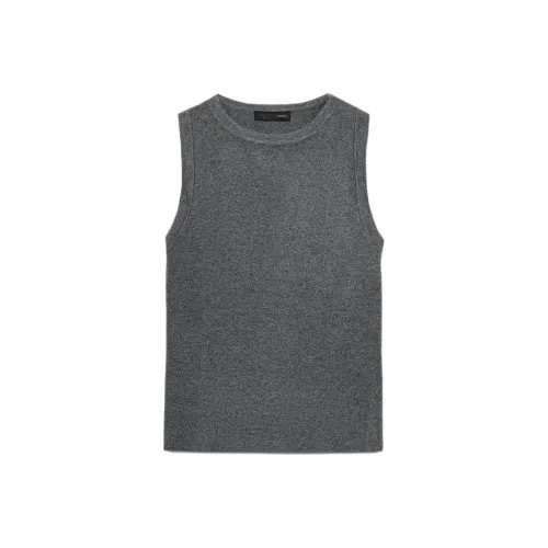 ZARA Collaboration Зебра с принтом Серый Женский Топы без рукавов