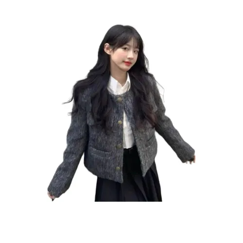 Cotton Gene Cropped Coat Women's