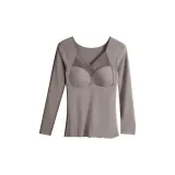 Дралон, длинный рукав, кофе