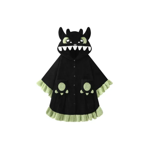 QIAOYUN Черный Женские Банные халаты