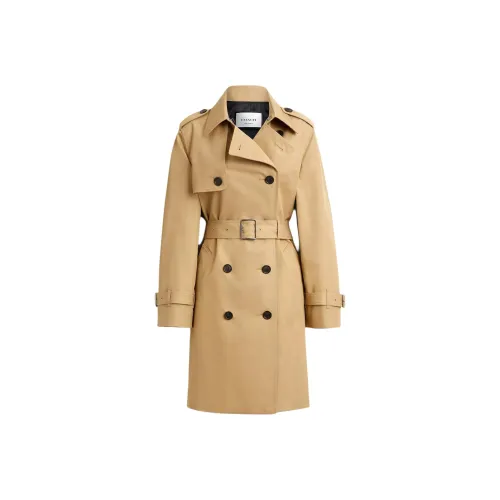 COACH SS25 Тренчкот Женский Хаки