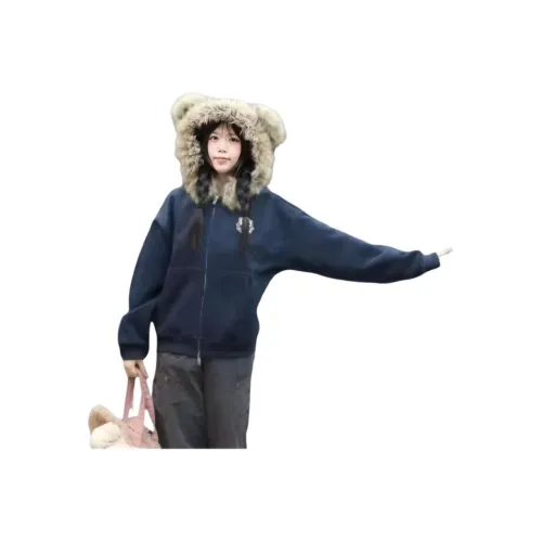 Cotton Gene Темно-синие Женские Свитшоты