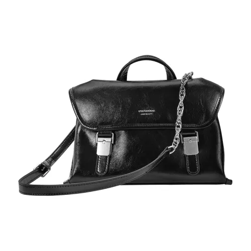 GUTIANXI Сумка через плечо из коровьей кожи стандартная женская черная карамельная матча зеленая