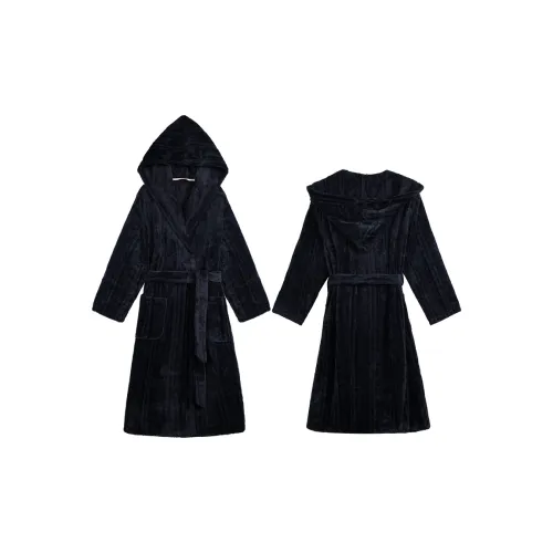 IIZZINI Темно-синий Синий С капюшоном Мужской Сон Сиреневый Мужской Банные халаты