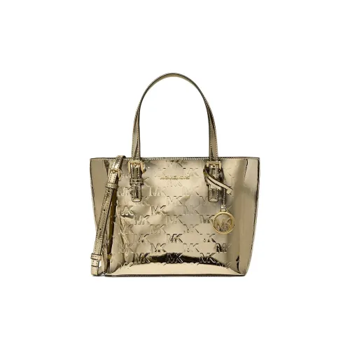 MICHAEL KORS Jet Set ПУ (полиуретан) Сумка через плечо Мини Женская Светло-золотая