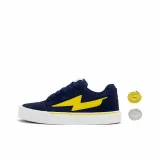 Темно-синий синий шнурки [с 1 упаковкой белых и желтых шнурков]