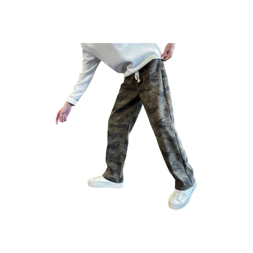 GL Камуфляж Утолщенные и с Флисовой Подкладкой Унисекс Джинсы