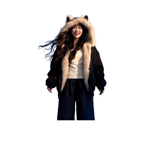 DEMAVIE Черный Желтый Унисекс Пуховики