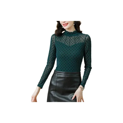 Langqing Женские Шифоновые Рубашки