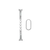 [Цветной горный хрусталь + Однобортный вырез, серебряный, ромб, чехол]