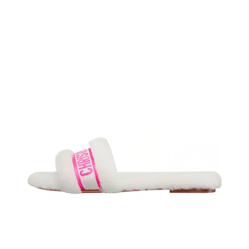 DIOR Chez Moi Шлепанцы Женские Ярко-розовые