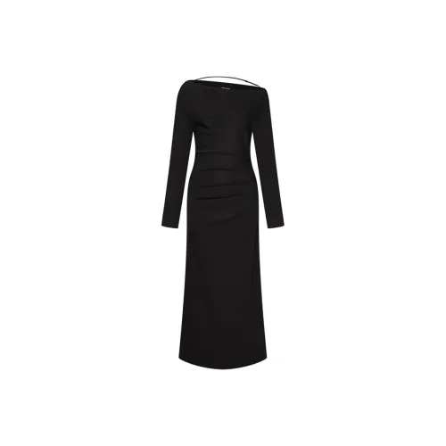 URBAN REVIVO Длинное платье с длинными рукавами женское