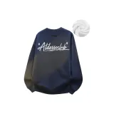 [Флисовая подкладка] Темно-синий (Белый)