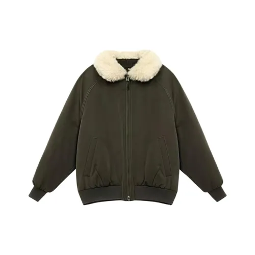 PEA Оливково-зеленый Унисекс Пуховики