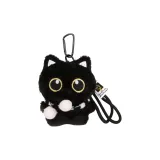 Черный Белый Шарф Маленький Черный Кот-Шнурок Стиль-12см