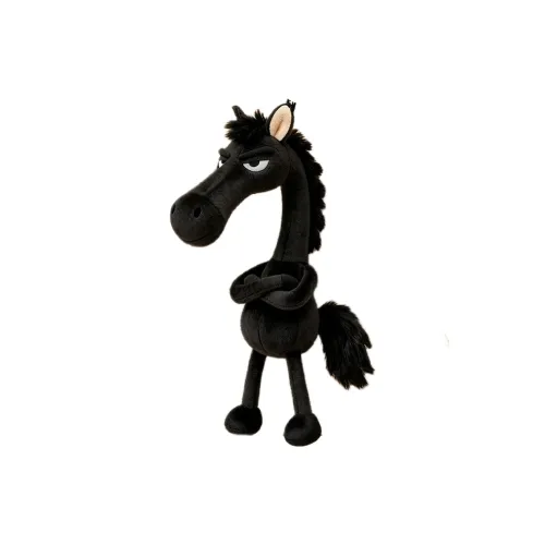 LABITAI Черная Лошадь Плюшевая Подвеска 15 см Длина Тела