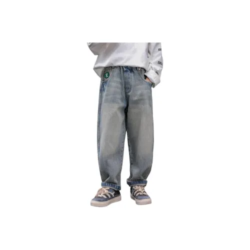 ZHIKE Синий Весенний Осенний KIDS Джинсы