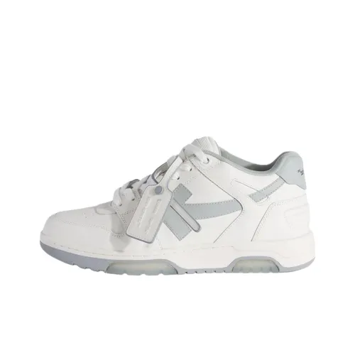 Off Белый Out Of Office Низкий Топ Скейтборд Кроссовки Мужские Белые Серые