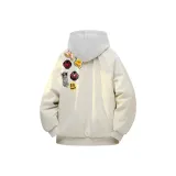 Ecru Cotton Down Jacket (Insulated)  
Экрю хлопковый пуховик (утепленный)