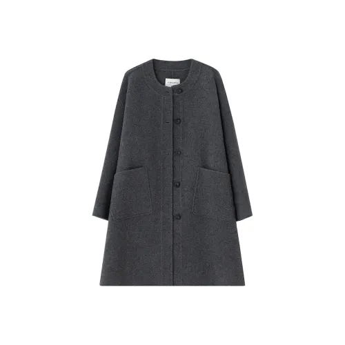SOON FLOWER Темно-серый Женский Пальто