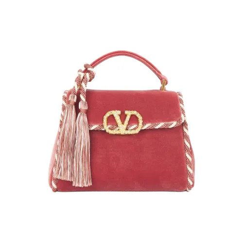 Valentino VSLING Велюр Одно Плечо Сумка Мини Женская Красная