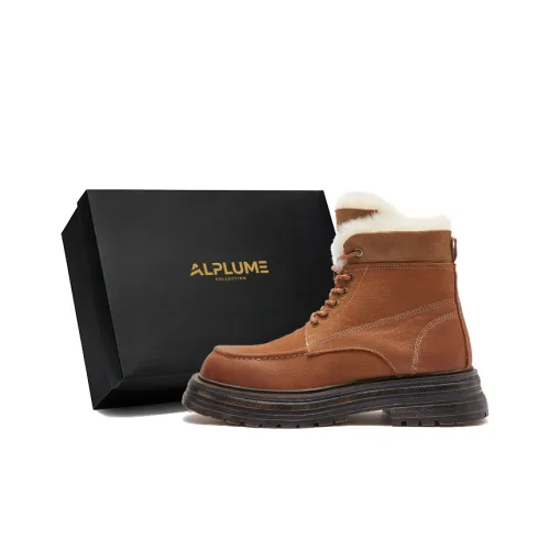 ALPLUME Сноубутсы Коричневый Австралийская Утолщенная Шерсть Мужской