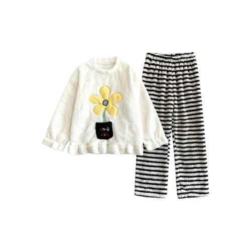 O'MESIK Белый Женский Пижамный Комплект