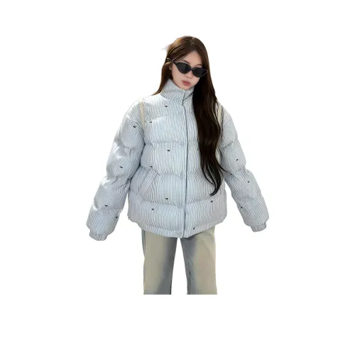 ALPLUME Кремовый Синий Женский Пуховик