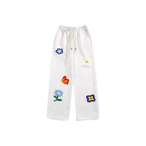 VNHP Белый Серый Унисекс Повседневные Штаны