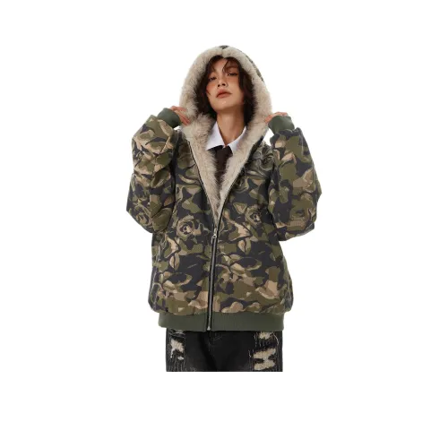 Pirkadat Армейский зеленый Унисекс Пуховики